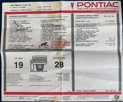 2002 Pontiac Trans Am WS6